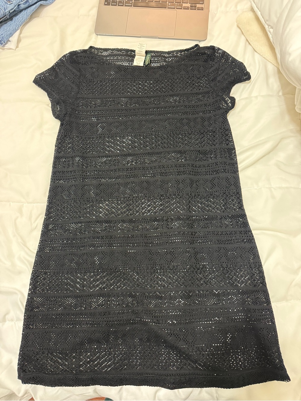 Ralph lauren boatneck mini coverup dress